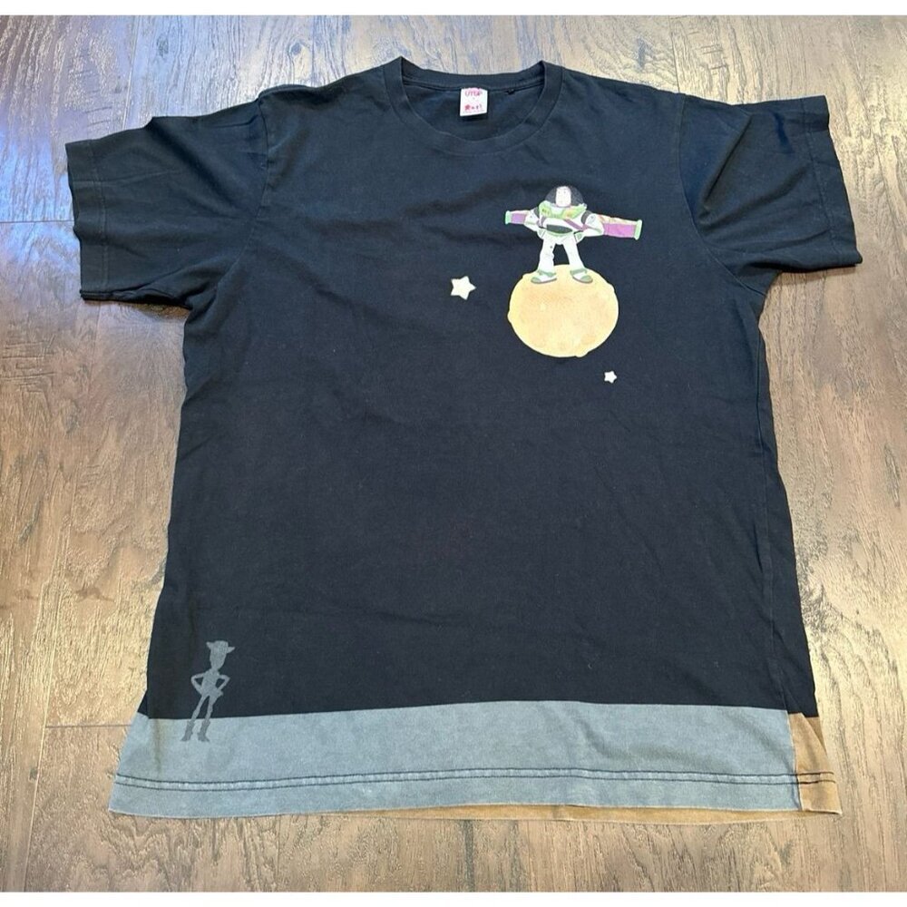 UNIQLO Men's Black T-shirt Toy Story Disney (g8)
